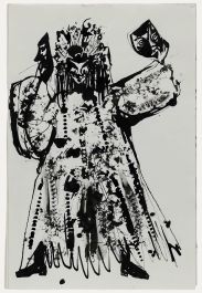 Charlotte Heister (1921-1998) - Mid 20th Century India Ink, Mask