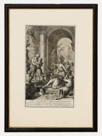 Dutch Bible Scenes - 18th Century Engraving, Joseph Reveals Himself