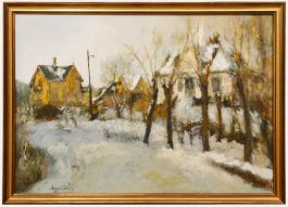 1977 Oil - Winter in Bergen, Norway