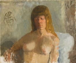 Jane Dowling (1925-2023) - 20th Century Oil, Restful Nude