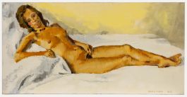 Brian Chugg (1926-2003) - Mid 20th Century Oil, Nude with Beaded Necklace