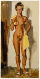 Brian Chugg (1926-2003) - Mid 20th Century Oil, The Yellow Towel