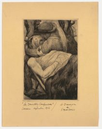 Andre Dunoyer de Segonzac (1884-1974) - 1914 Etching, Wounded