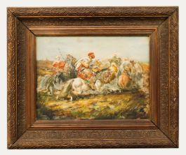 S. Boglioni - Early 20th Century Oil, The Charge