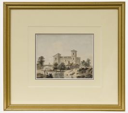 Circle of Paul Sandby (1731-1809) - Framed Watercolour, An Italianate Villa 