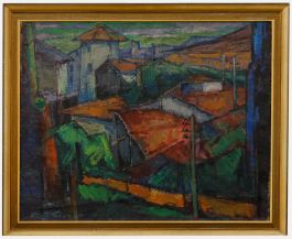 Henk Willemse (1915-1980) - 1950 Oil, L'Arbresle, France