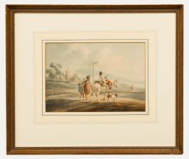 Manner of Peter le Cave  - 19th Century Watercolour, The Road To London