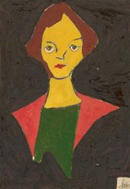 Ben Carrivick - Contemporary Oil, Red Shawl