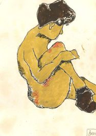Ben Carrivick - Contemporary Watercolour, Nude
