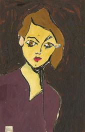 Ben Carrivick - Contemporary Oil, Wearing Brown