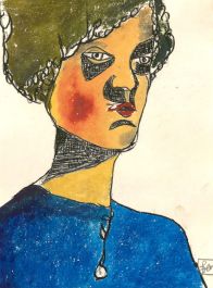 Ben Carrivick - Contemporary Watercolour, Tired Eyes
