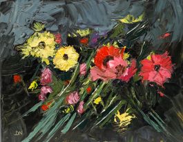 Daniel Nichols - Contemporary Oil, Summer Flowers