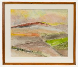 Beverley  - 1981 Pastel, Sunset Mountain