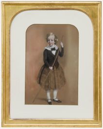 British School Late 19th Century Pastel - Portrait of a Young Boy