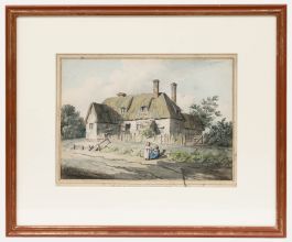 John Preston Neale (1780-1847) - Framed Watercolour, Cottage at Bloomfield 