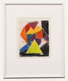 August Ludwig Schmitt (1882-1936) - Pastel, Abstract Stained Glass III 