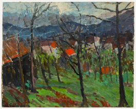 Anton Gold (1914-1970) - 1968 Oil, In Evening Light
