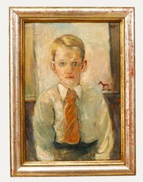 Anton Gold (1914-1970) - Mid 20th Century Oil, The Schoolboy