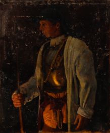 George Weissbort (1928-2013) - Oil, Studio Model in Historical Costume