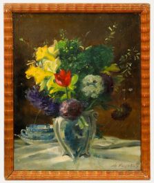 Marie von der Osten (b.1856) - Framed 1927 Oil, Still Life of Flowers