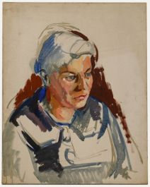 Attrib. Robert de Quin  - Mid 20th Century Oil, Lady in a Shawl