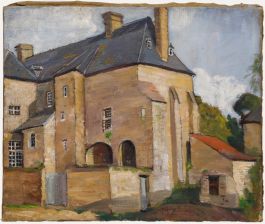 Cecile Hertz-Eyrolles (1875-1974) - Mid 20th Century Oil, Beynac, France