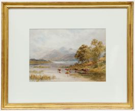 Alfred Powell (1837-1905) - Framed Oil, Skiddaw From Derwentwater 