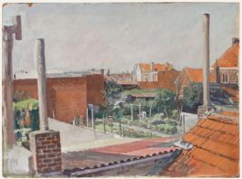 George Weissbort (1928-2013) - 20th Century Oil, Across the Roof Tops