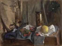 George Weissbort (1928-2013) - 20th Century Oil, Pickle Jar, Melon & Grapes