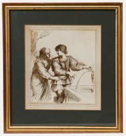 William Wynne Ryland after Guercino - 18th Century Etching, At The Well