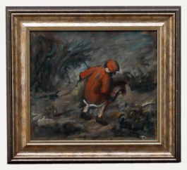 George Weissbort (1928-2013) - Framed 20th Century Oil, Child with Hobby Horse