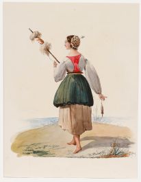 G. Montefiore - Late 19th Century Watercolour, Peasant Woman