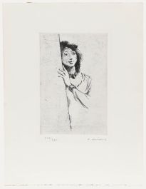 Erich Seidel (1895-1984) - 20th Century Drypoint, Hidden Smile 