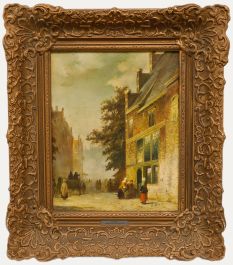Henk Dekker  - Dutch School  c.1870 Oil, Heading To Market