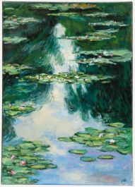 Erwin Steinhauser (1939-2023) - Contemporary Oil, Water Lilies