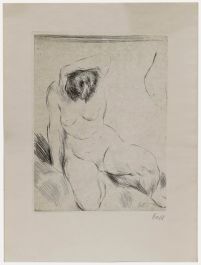 Willy Habl (1888-1964) - 1924 Etching, Posed Nude