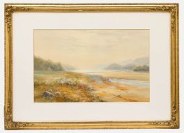 1912 Watercolour - The Beach At Dusk