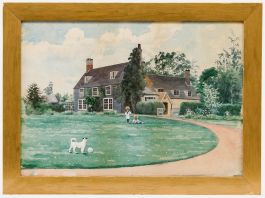 George Gordon Fraser (1859-1895) - Watercolour, The Grounds At Houton 84