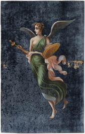 19th Century Oil - Nymph with a Shield