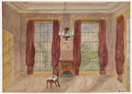 1852 Watercolour - The Drawing Room