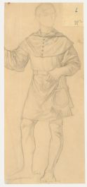 Edward Ridley (1883-1946) - Early 20th Century Graphite Drawing, The Thespian