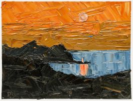 Daniel Nichols - Contemporary Oil, Setting Sun