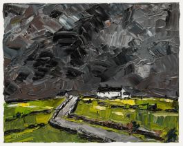 Daniel Nichols - Contemporary Oil, White Cottage