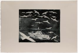 Terry Buchanan - 1998 Etching, Seagull Squall