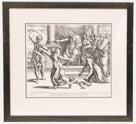 Nicolas Chaperon (1612-1656) After Raphael - Engraving, Judgement of Solomon