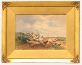 Henry Birtles (1838-1907) - 1866 Watercolour, On The South Downs