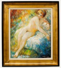 Luc Ancia  - Mid 20th Century Oil, Nu Assis