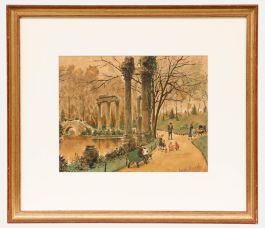 Amedee Prevost - Early 20th Century Watercolour, At the Park