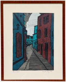 Katja M. Sorg (1921-2020) - 1964 Woodcut, Sacre-Coeur, Montmartre