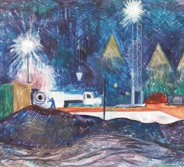 Grace Larner (1926-2022) - 20th Century Oil, The Quarry at Night